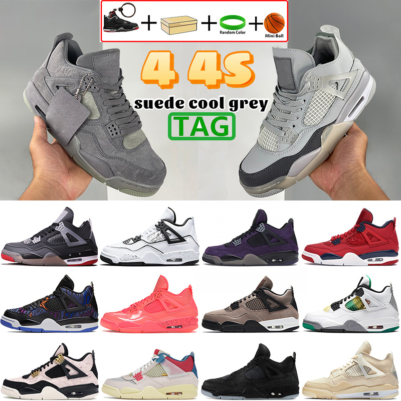 

With box cactus purpl men 4 4s basketball shoes hot punch suede cool grey white x bred grey black Silt Red Splatter guava ice UNLA noir mens women sports trainers, Bubble wrap packaging