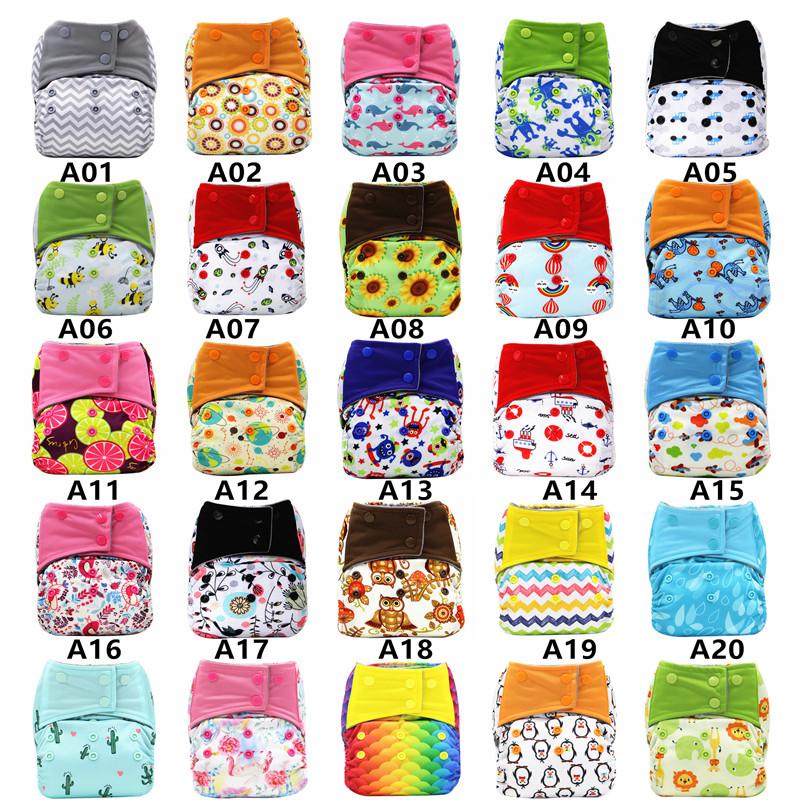 

Cloth Diapers Washable AI2 Ecological Fits All Baby Nappies With Insert