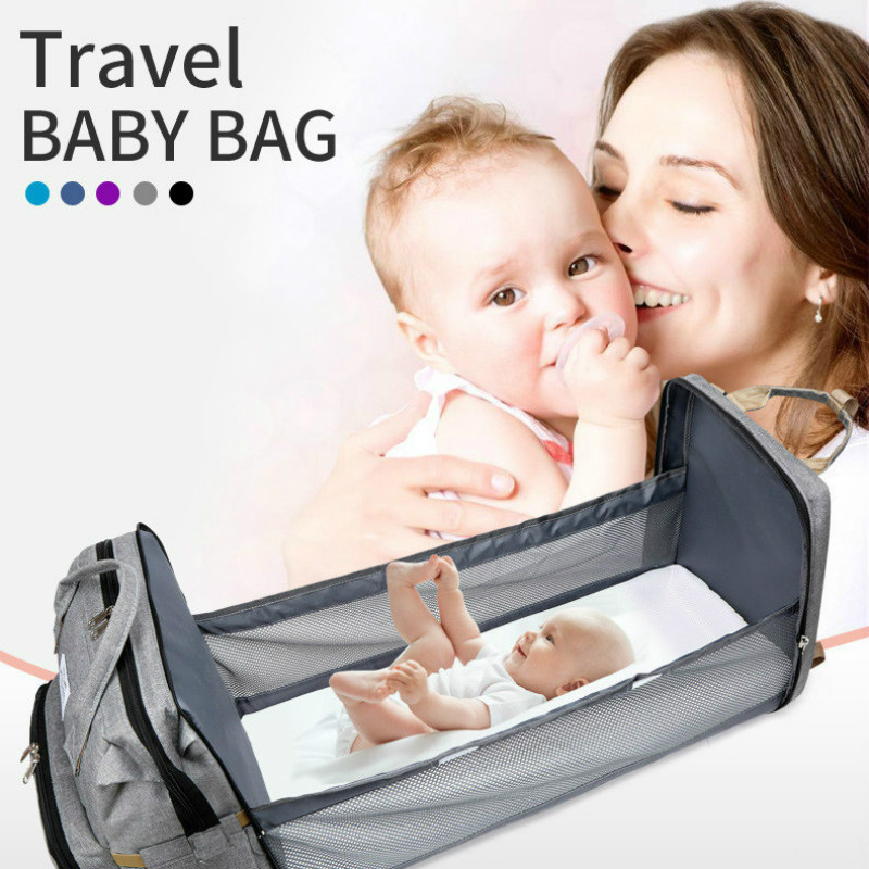 Nouveaux sacs de baby-couches avec lit Maman Sac imperméable Nylon de maternité Nappy Mamans Sac à dos Sac à dos pour infirmier pour bébé