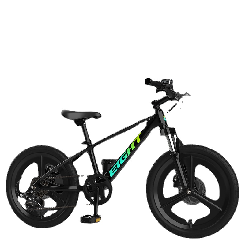 

Christmas Gifts 20 Inch 7 Speed Sport Bicycle Magnesium Alloy BMX Double Disc Brake Shock Proof Damping Children's Mountain Bike, Multi-color