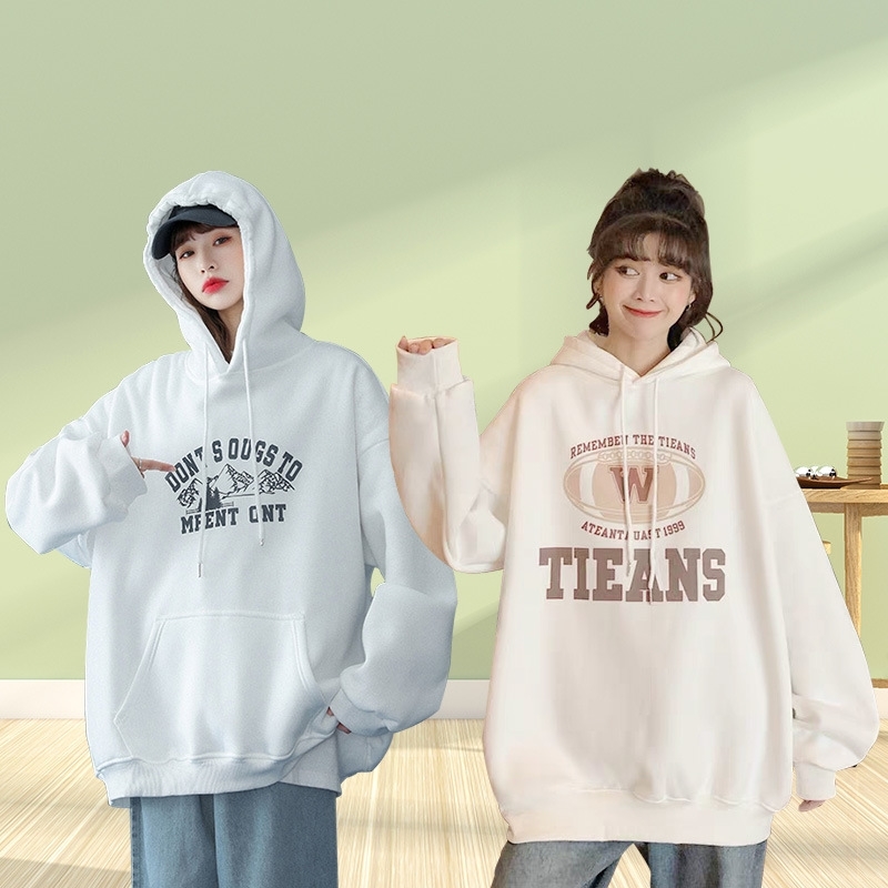 

BM 2021 new loose Hoodie ins fashion women's night market clothes, Black