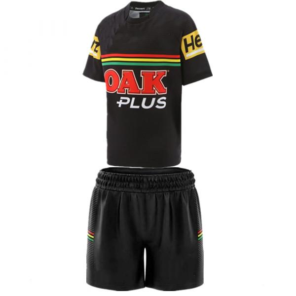 

PENRITH PANTHERS 2021 KIDS HOME RUGBY JERSEY 2021 KIDS HOME JERSEY Penrith Panthers Rugby TRAINING SHORTS size:16--20--26, Black