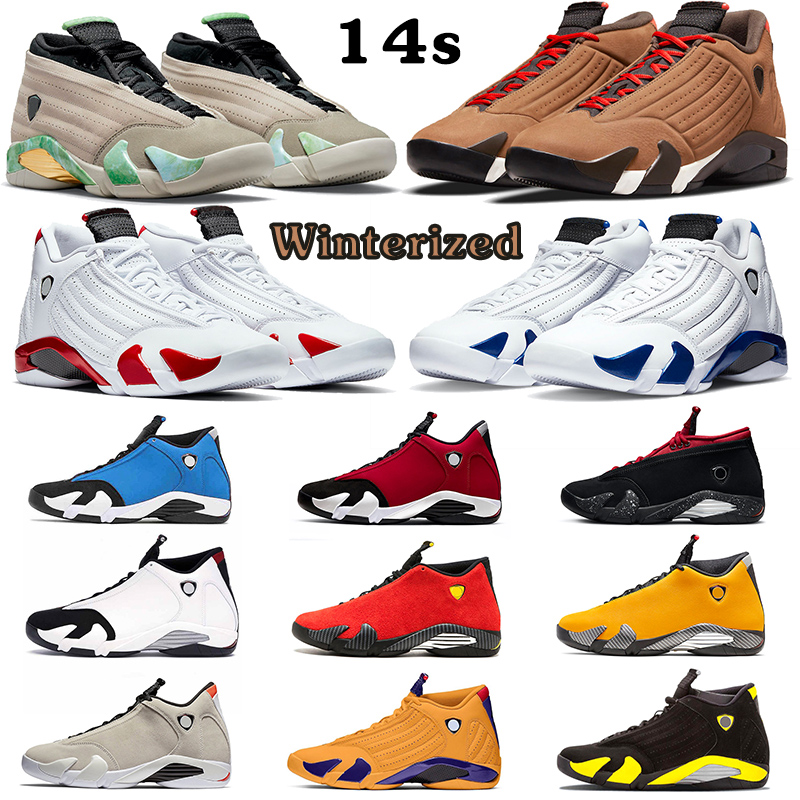 

14s Jumpman For Men Basketball Shoes 14 Fortune Winterized Gym Red Lipstick Hyper Royal Blue Candy Cane Anthracite Thunder Mens Trainers Sports Sneakers, Desert sand