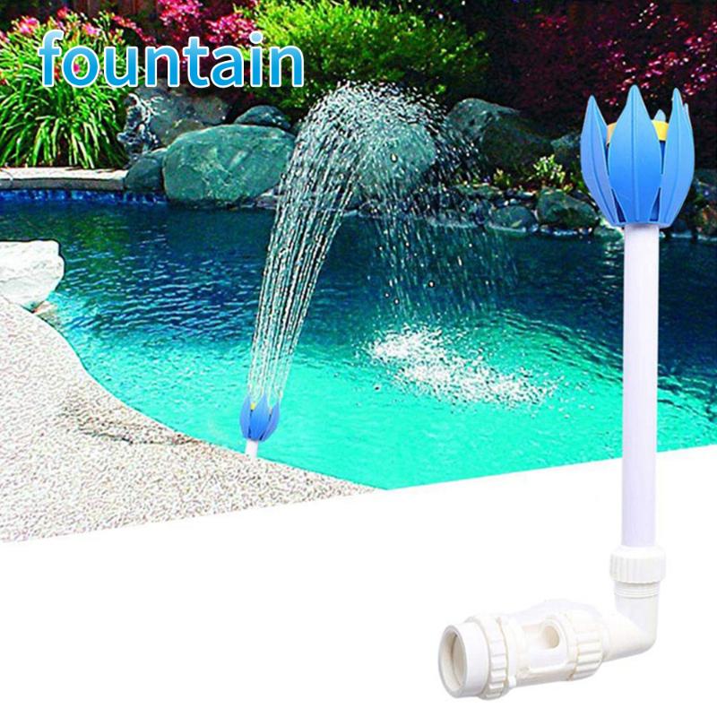 

Mini Swimming Pool Waterfall Sprayer Fountain Jets Lotus Flower Nozzle Outdoor Garden Accessories Decorations