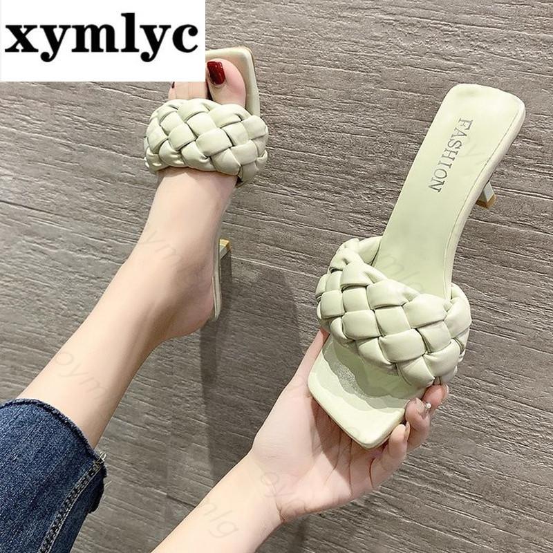 

Women Summer Slides High Quality Weave Open Toe Flat Casual Slipper Leisure Sandal Female Beach Flip Flops Slippers, Black