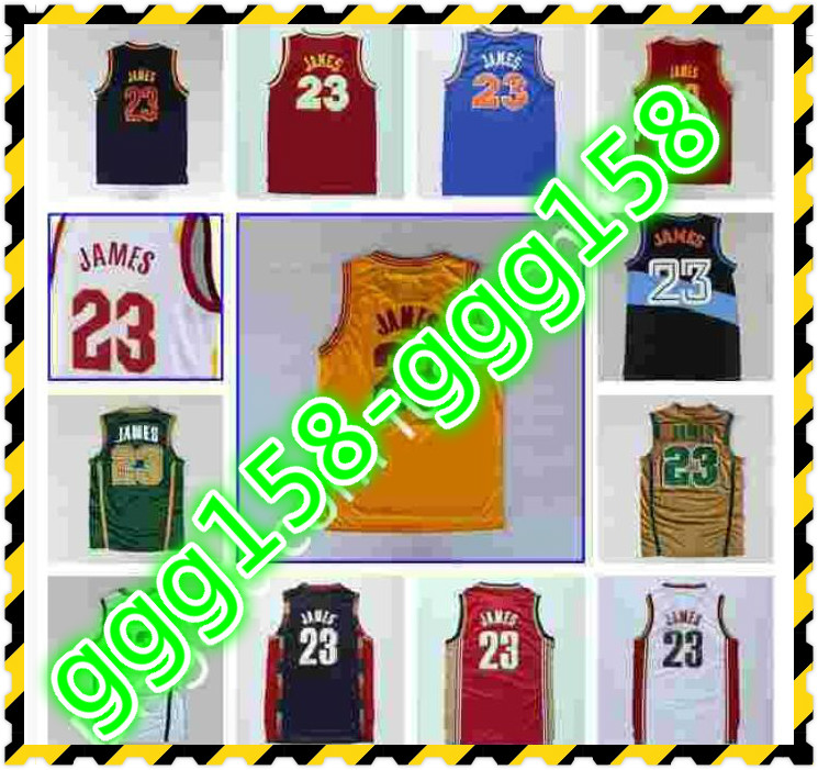 

In stock NCAA Stitched LeBron 6 James Jerseys Retro Red Blue Black White College James Basketball University Shirt Short