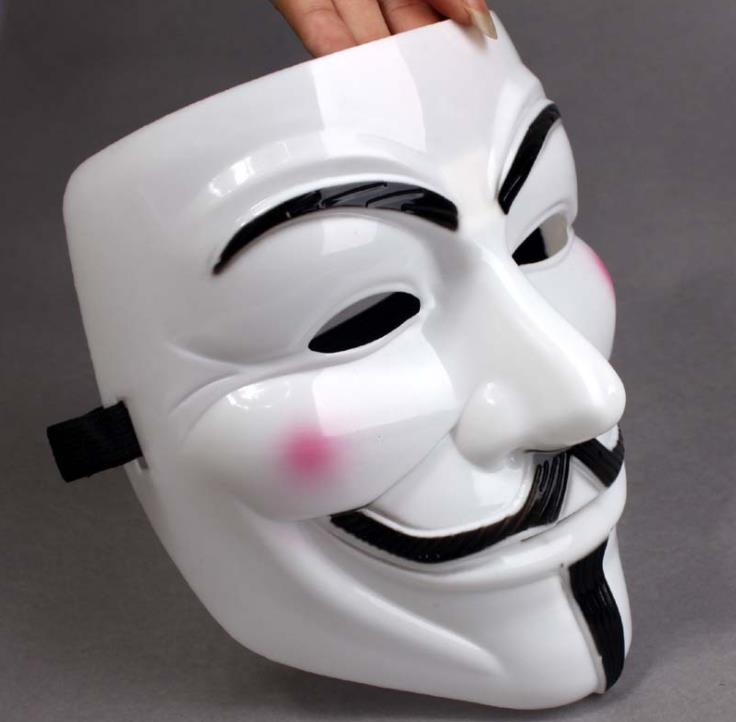 

Party Masks V for Vendetta Mask Anonymous Guy Fawkes Fancy Dress Adult Costume Accessory Plastic Party-Cosplay SN5926