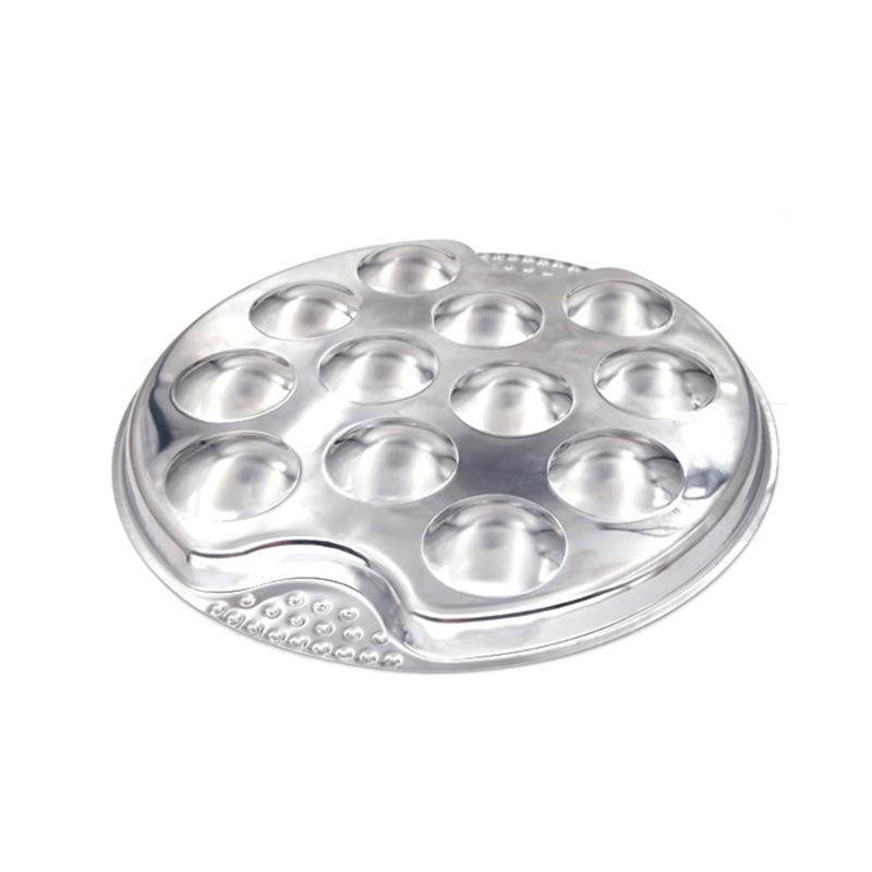 

Dishes & Plates 12 Holes Snail Plate Mushroom Escargot Easy Clean Restaurant Heat Resistant Dish Stainless Steel Tableware Lightweight Dinne