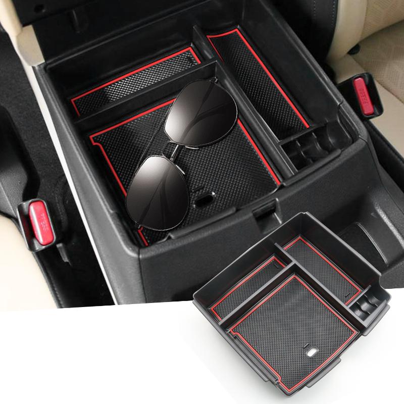 

Car Organizer RUIYA Armrest Box Storage For Carnival KA4 2021 Central Control Container Auto Interior Accessories Red/Blue/White