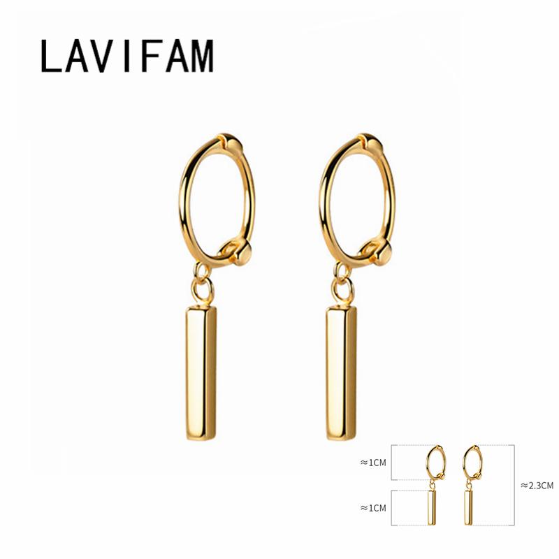 

Hoop & Huggie 925 Sterling Silver Small Earrings For Women Ear Bone Buckle Round Circle One Stick Bar Hoops Rings Jewelry