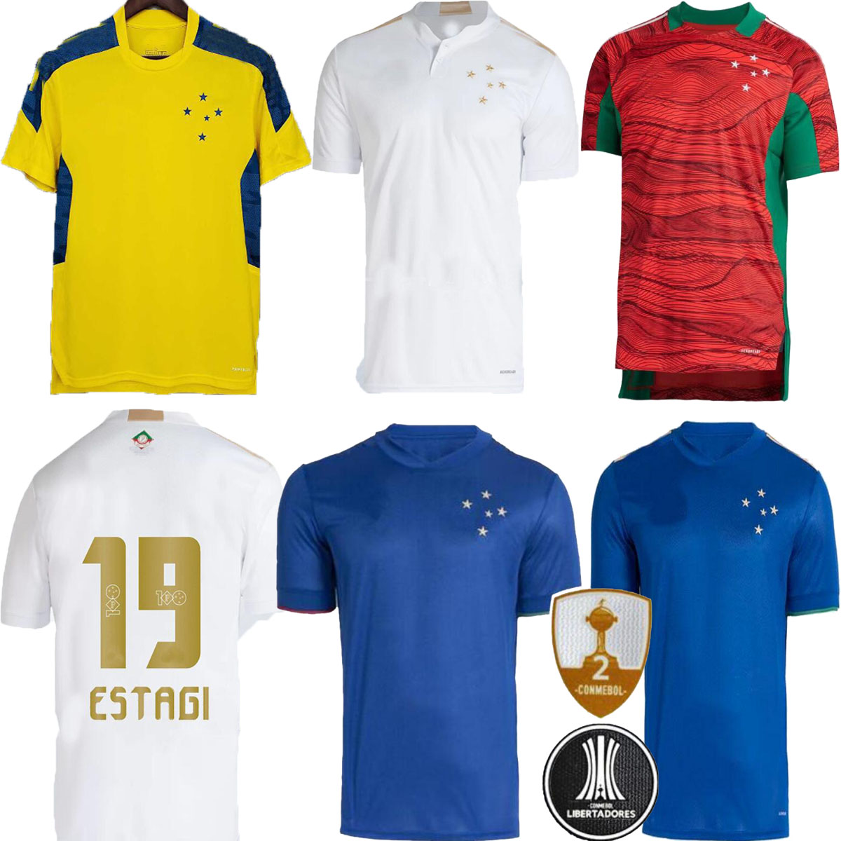 

2021 2022 CRUZEIRO 100th Centenary soccer jersey home away 20 21 DE ARRASCAETA FRED ROBINHO THIAGO NEVES football shirt club Camisas, Black;yellow
