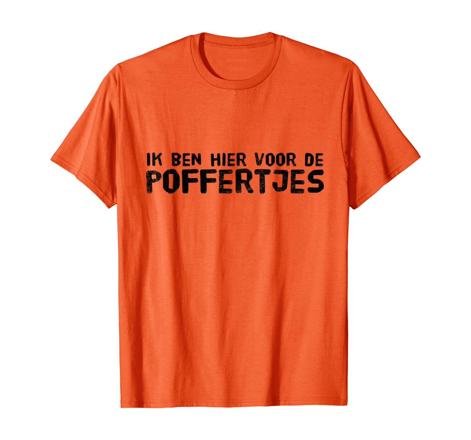 

Ik ben hier voor de poffertjes T-Shirt, White;black
