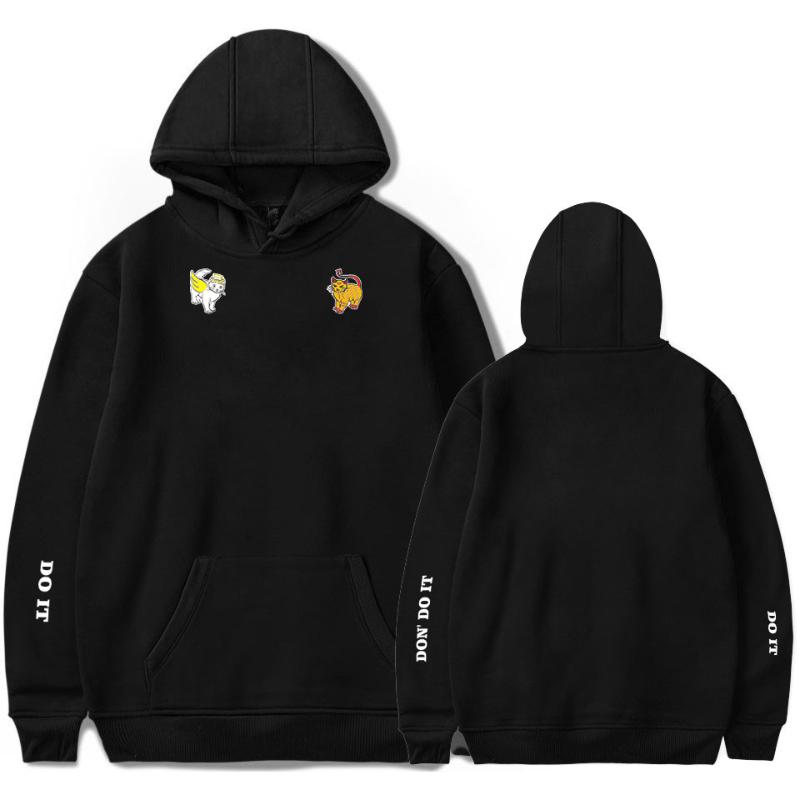 

Men's Hoodies & Sweatshirts Emma Chamberlain Merch Hoodie Do It Don't Printed Men Women's Social Media Star Harajuku Streetwear Fashion Clot, Black