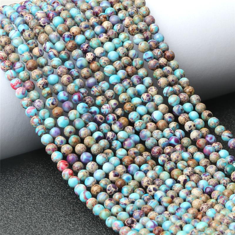 

Other Fashion Natural 4mm Purple Imperial Stone Emperor Jaspers For DIY Jewelry Making Bracelets Necklace Beads Accessories Lover Gift