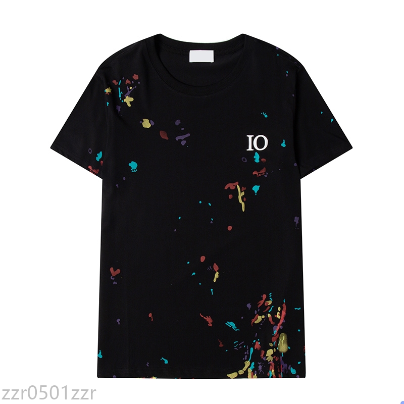 

Luxury Mens Designer T Shirt Hip Hop Stylist High Quality Print Tees Men Women Summer Short Sleeve Tee Tops 2 Styles