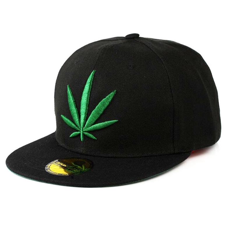 

High quality Baseball Caps Outdoor Sports Shopping baseball cap fashion hatsOutdoor Camping Hemp leaf printed flat brim special basketball h