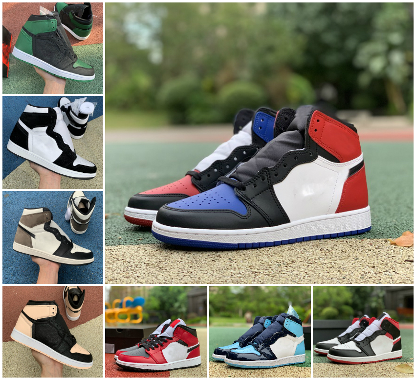 

2022 Jumpman 1 Basketball shoes OG High 1S Dark Mocha Running UNC Hyper Royal Homage bred Chicago To Home University Blue Men Sport Designer Sneakers Trainers 36-46, Bubble package bag