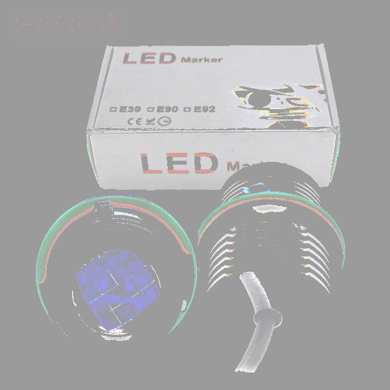 

Car Headlights HIDLT 1 Set E39 E60 E63 E53 E65 E83 E87 80W LED Angel Eyes Kit 6500K White Super Bright Styling 160W Marker Bulb Light
