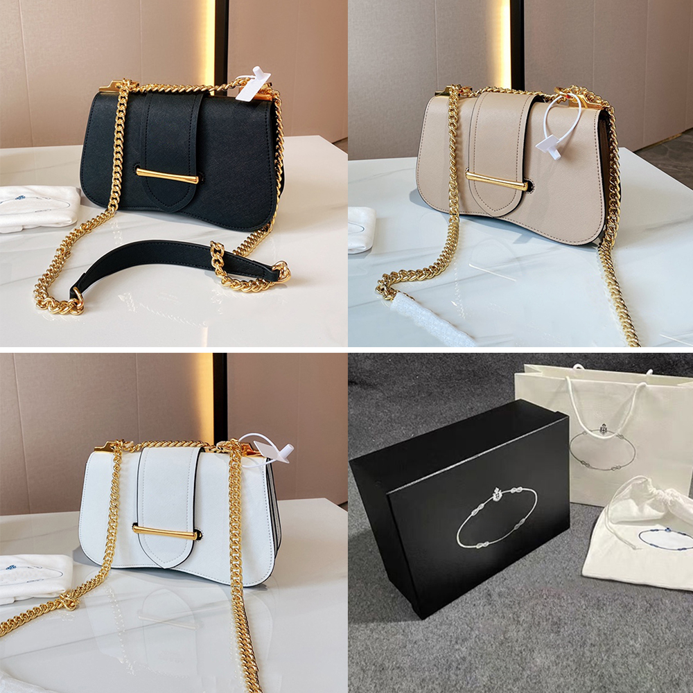

Luxurys Designers bag Genuine Leather Women Fashion Pochette handbags Chain Composite female Crossbody handbag Tote Shoulder Vintage bags Wallet Purses with Box, A2