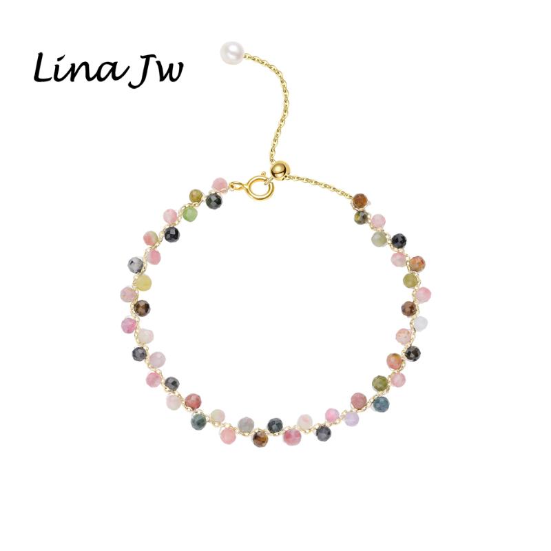 

Link, Chain Lina Jw 3MM Natural Tourmaline Bracelet On Hand For Women Jewelry Party /Wedding Luxury Gift Set Handwork