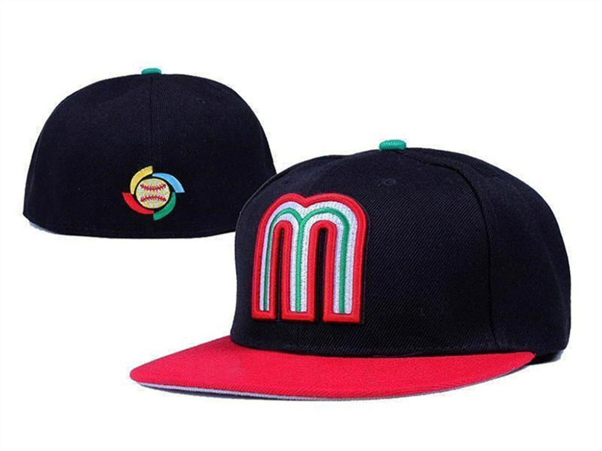 

Ready Stock Mexico M letter Baseball caps women men gorras bones aba reta touca toca Flat Fitted Hats