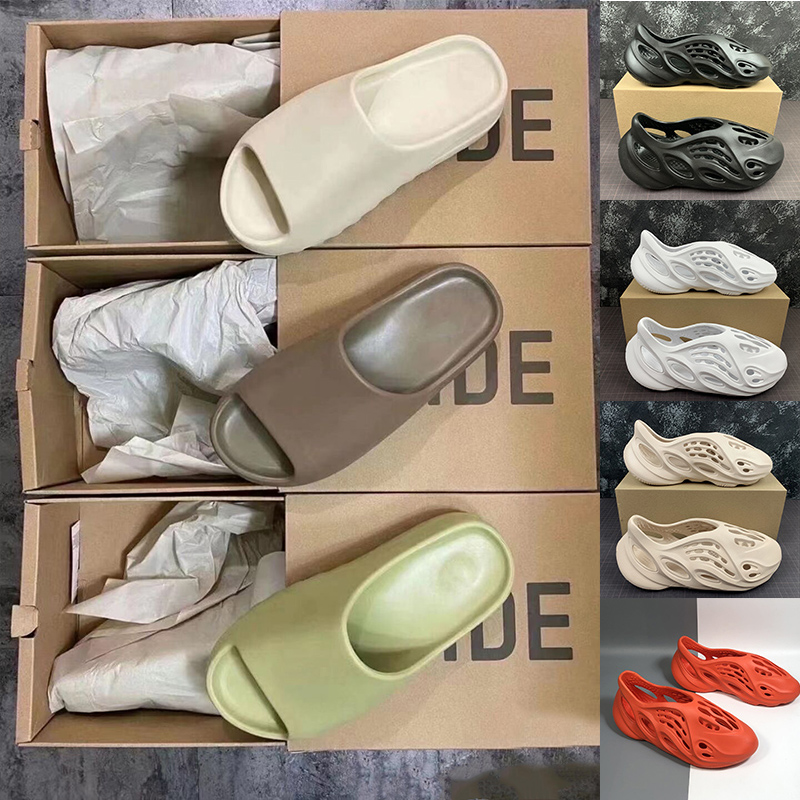 

Mens Sandal Luxurys Designers Slides For Women Foam Runner Resin Pure Desert Sand Core Soft Slippers Big Size 36-47 Loafers With Box Sandals, 31-static reflective