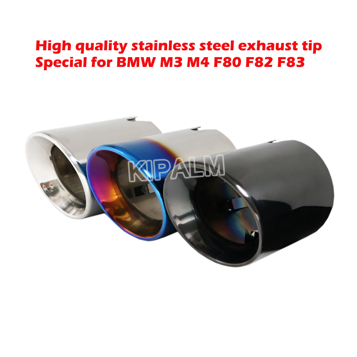 

4 Pieces slip-on 304 Stainless Steel car muffler Exhaust tips for BMW M3 F80 M4 F82 F83