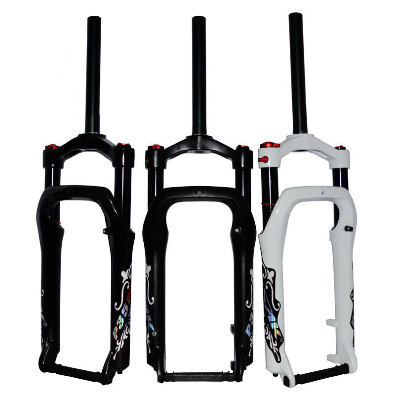 

MTB Cruiser Fork Moutain Bicycle 20 inch Fat Bike Air Lockout Suspension Forks Aluminium Alloy For 20x4.0"Tire 135mm