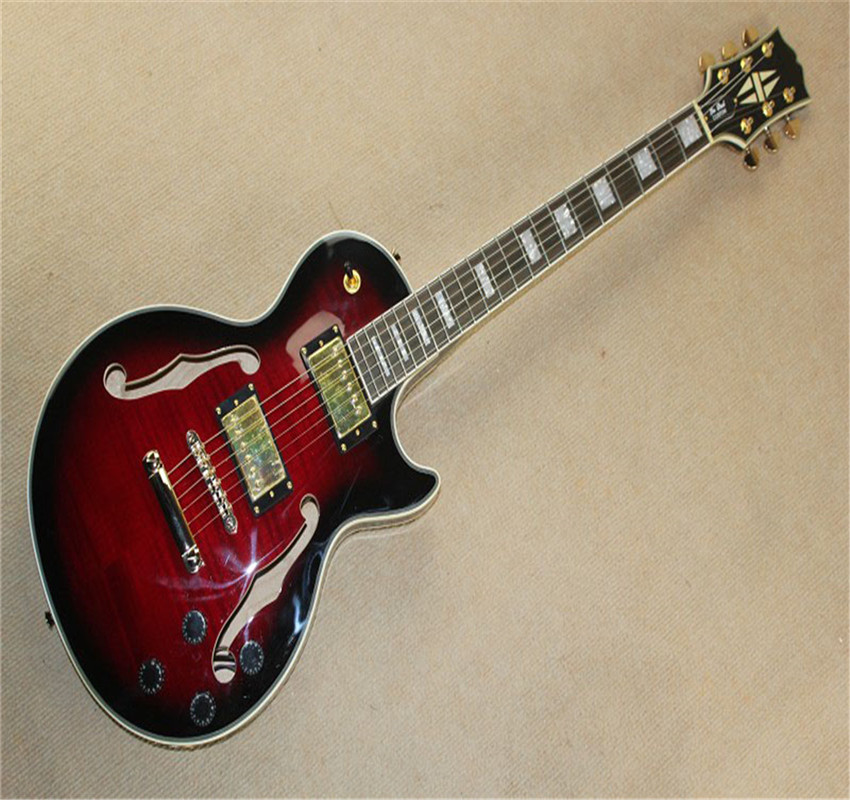 

2021 G custom shop ES-les double F holes electric guitar,Hollow LP Jazz guitar in stock