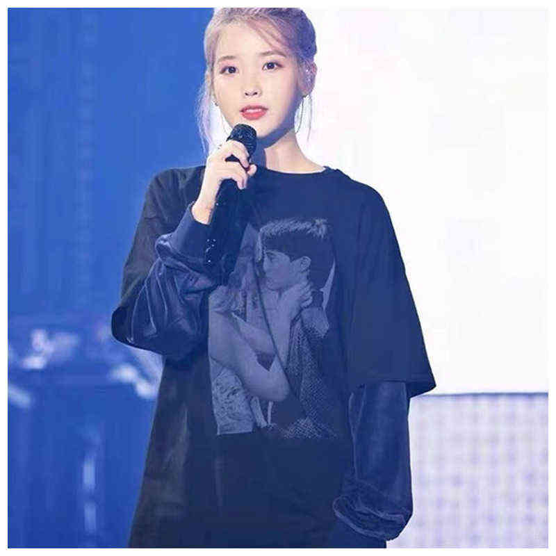 

Summer new RAF SIMONS washed retro black short-sleeved men's poster printed T-shirt women's casual all-match o-neck top G1115