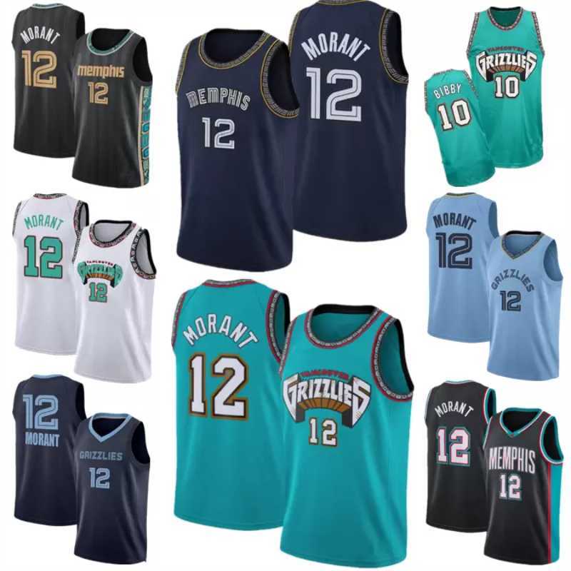 

MEM Retro Grizzliess 12 Ja Morant Basketball Jerseys 75th Vintage City Vancouver Jersey edition Jackson Jr., Colour 1