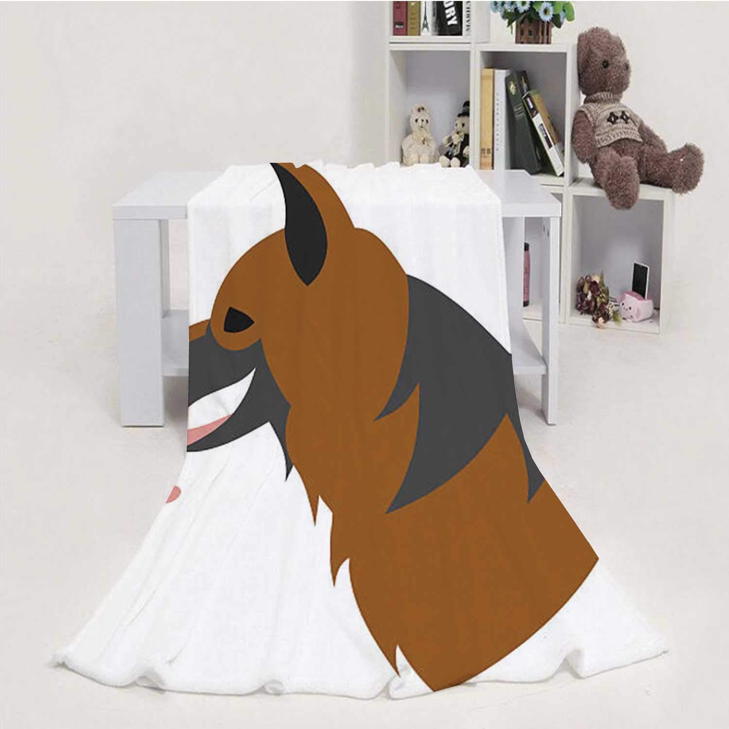 

Dog German Shepherd - - Germany,Throw Blanket Soft Fuzzy Microfiber Sofa Couch Blanket Dog 50''x60''(WxL