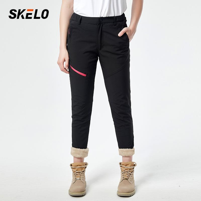 

Skiing Pants 2021 Women Ski Waterproof Softshell Polar Fleece Winter Russian Snow Windproof Snowboard Warm Trousers1, Black