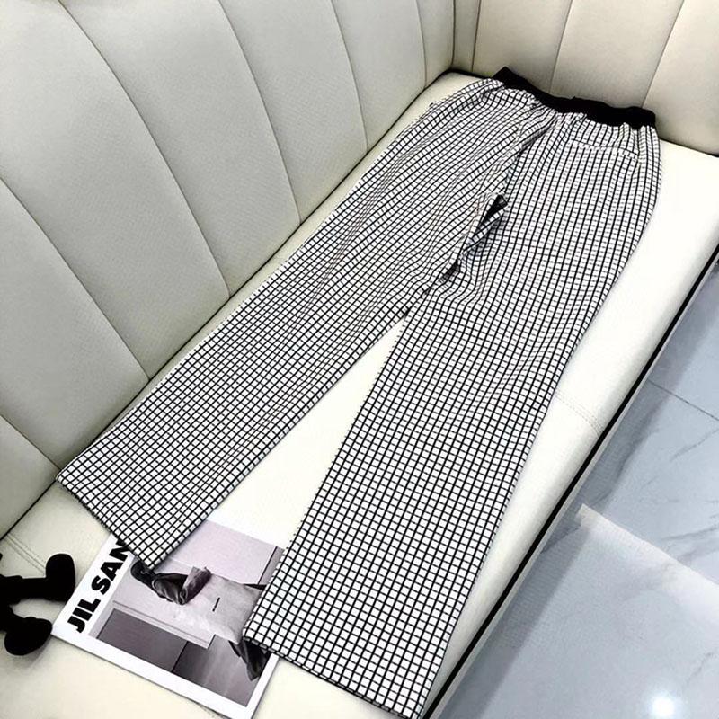 

Women' Pants & Capris 2021 Autumn And Winter Fashion Classic Houndstooth Print Elastic Waist All-match Casual Trousers Trend, Black