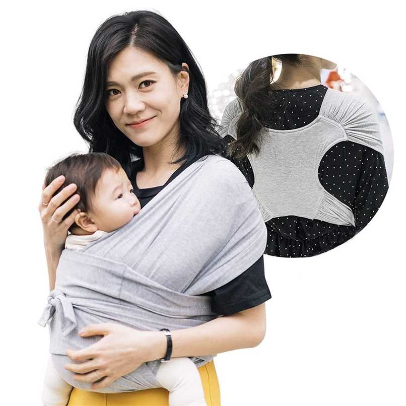Baby Sling Wrap Multifunctional Four Seasons Universal Front Holding Type Simple X-shaped Carrying Artifact Ergonomic 211025-image-735358288