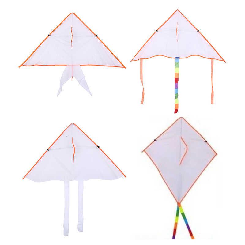 

Kite & Accessories 4 Style DIY Painting Colorful Flying Foldable Outdoor Beach Kite Children Kids Sport Funny Toy