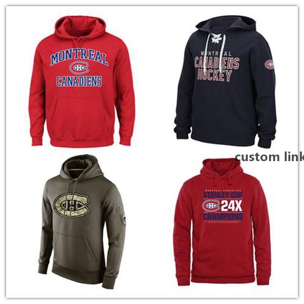 

Montreal Canadiens Customize Mens Sweatshirt Salute to Service Sideline Therma Performance Pullover Hoodie Black Red Olive Hockey Jersey Shipping .