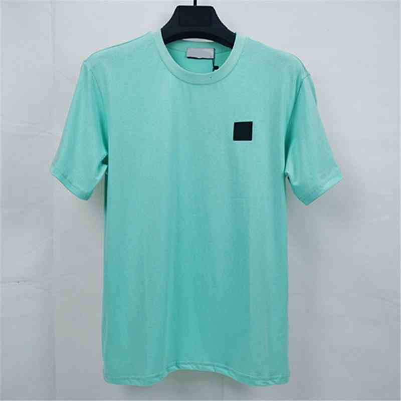 

Men's T-Shirts Tees Polos Summer simple lovers T-shirt Casual and comfortable cotton men short sleeves Fashion round neck youth top ZIRX, Army green-s621