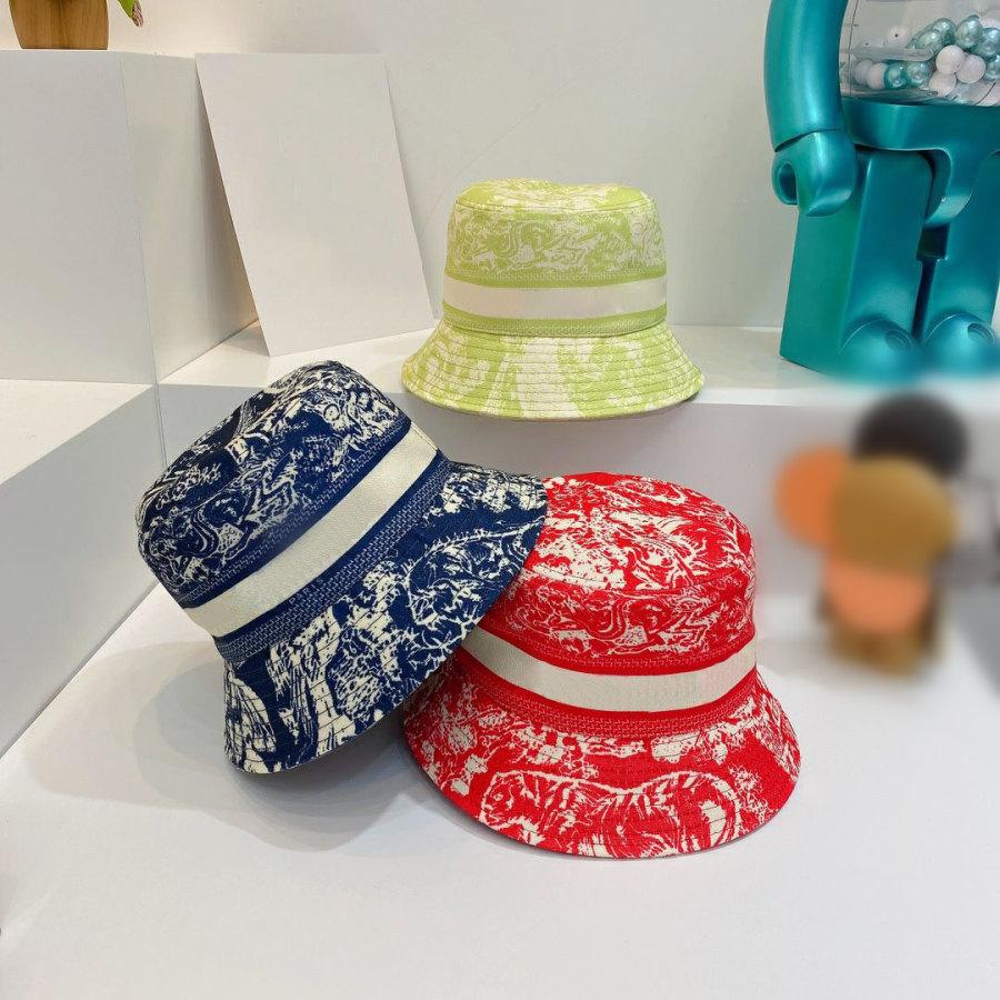 

22 Color Bucket Hat for Man Woman Street Cap Fitted Hats Fashion Caps with Letters High Quality, Box