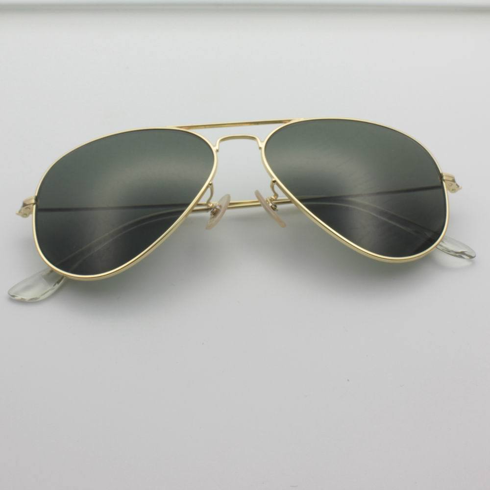 

2447 High Quality Ray Men Women Sunglasses Vintage Pilot Wayfarer Brand Sun Glasses Band UV400 Bans Ben With box and case 3025 r3, White;black