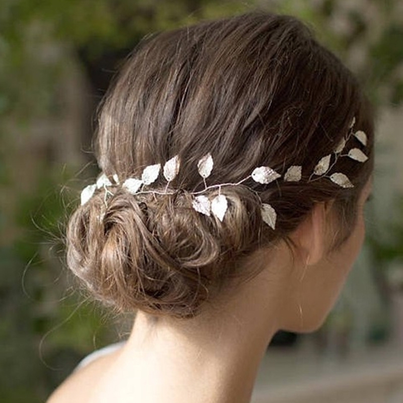 

leaf golden Popular handmade hairband soft hair chain bridal dress accessories