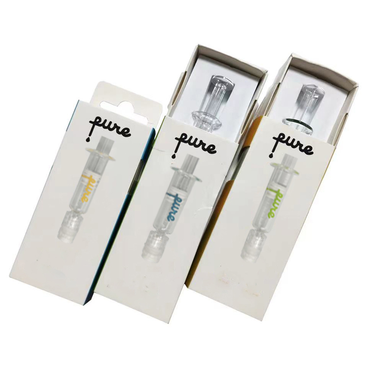 

1ml Pure Syringes Luer Lock Glass Syringe Oil Filling Tools Box Packaging 12 Colors with Measurement Mark for 1ML Vape Cartridge Cell Phone Anti-Dust Gadgets