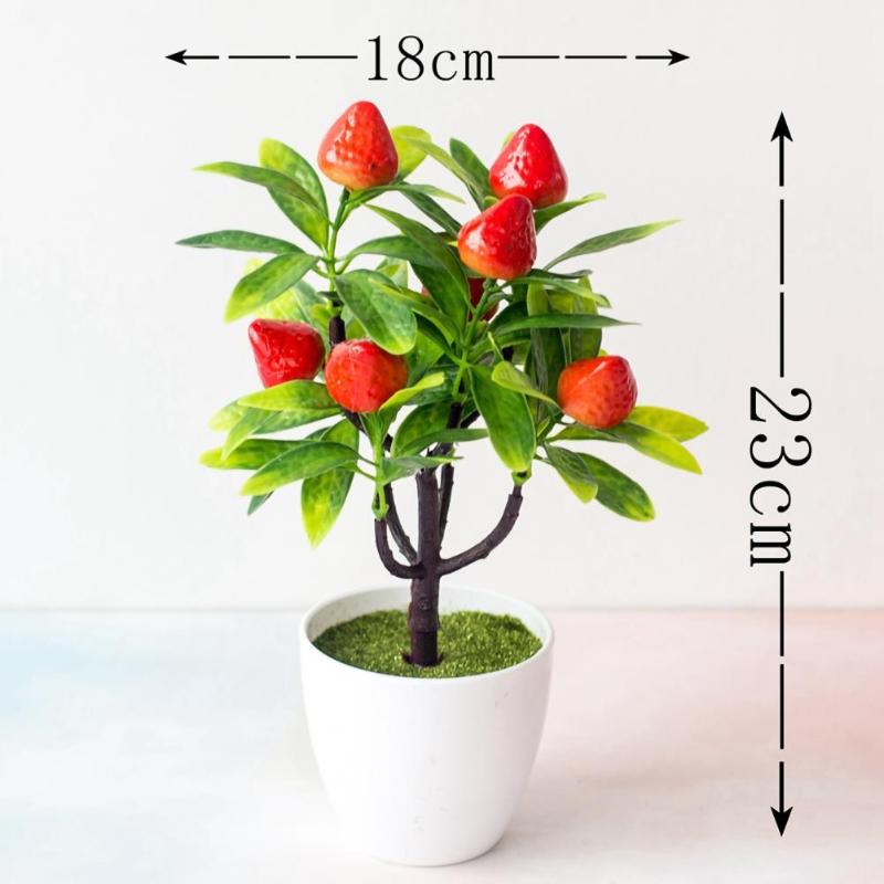 

Decorative Flowers & Wreaths Artificial Fruit Tree Multipurpose Plastic Adorable Simulation Potting For Wedding
