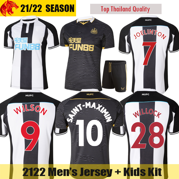 

21 22 NEWCASTLE United Soccer Jerseys WILLOCK SAINT-MAXIMIN 2021 2022 JOELINTON WILSON Football Shirt ALMIRON RITCHIE GAYLE SHELVEY Mens Jersey Kids Kit, 2122 away