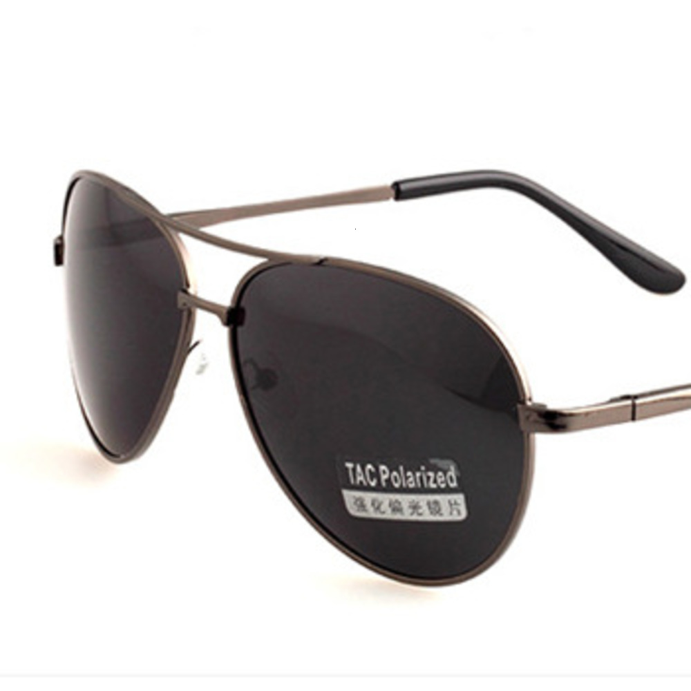 

Straight men's spring leg polarizer Sunglasses Fashion big frame toad glasses 833, Silver