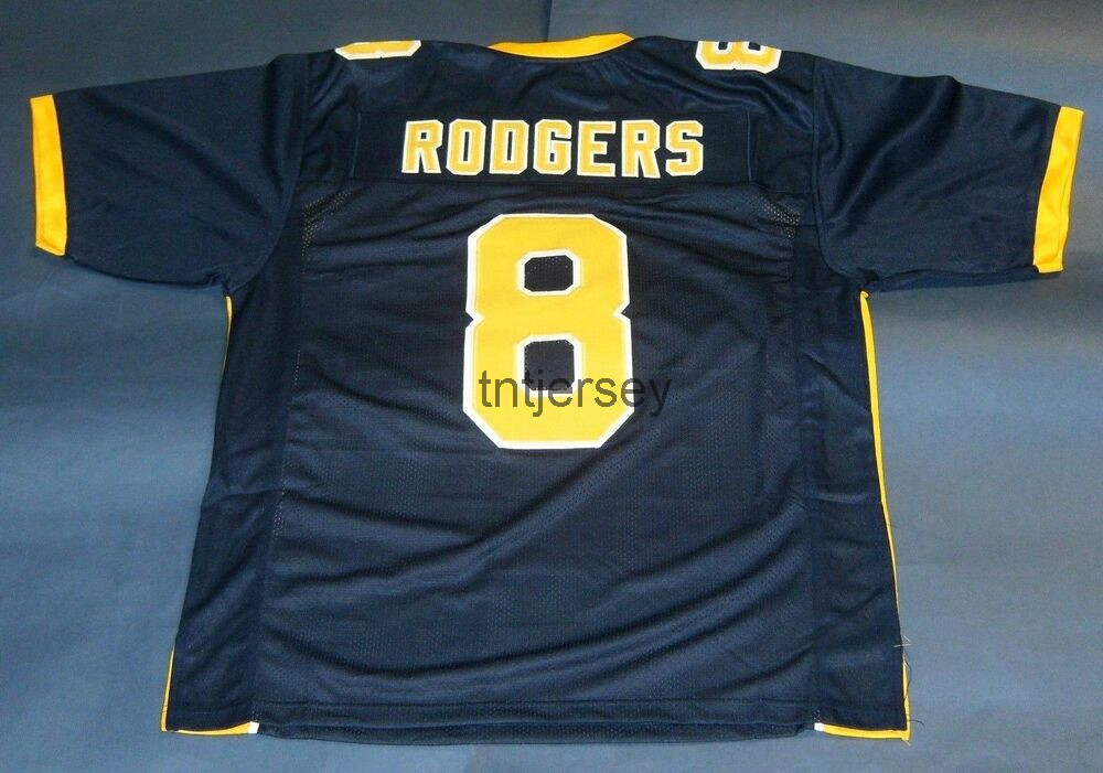 

cheap custom AARON RODGERS CALIFORNIA BEARS NAVY JERSEY CAL STITCHED add any name number, Blue
