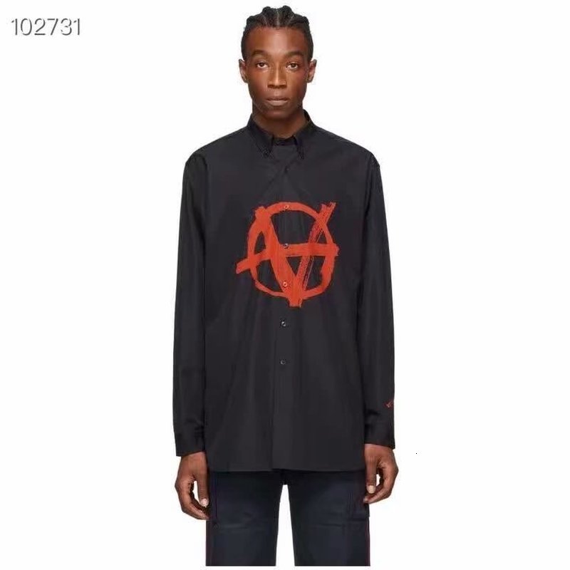 

tee men' quality shirt antiguerra spray-painted album soon vetements top t manga vets t-shirt, Black1