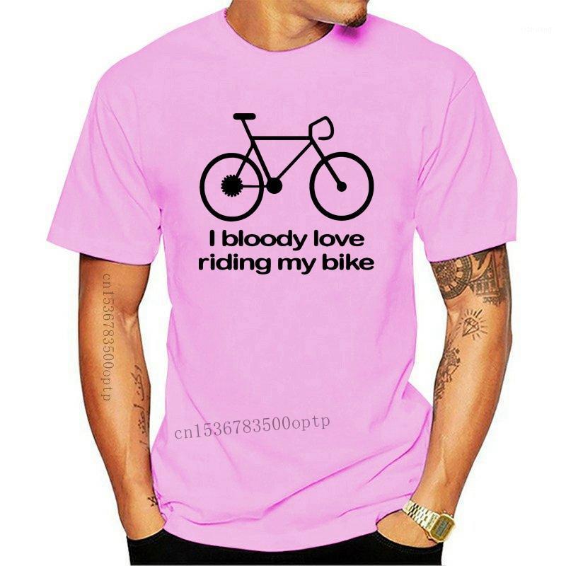 

Men' T-Shirts Tyburn I Bloody Love Riding My Bike Cyclist Gift T-Shirt T Shirt Men 2021 Short Sleeve O Neck Cotton Casual Top Tee, No printing
