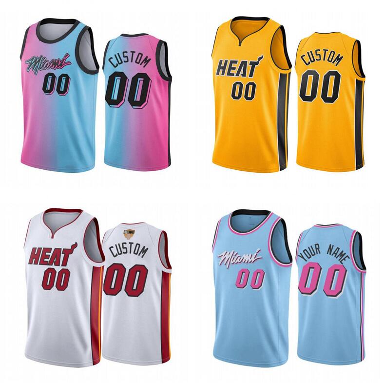 

Custom Basketball Jerseys Men women youth S-6XL Miami heat 3 Wade 22 Jimmy butler 4 Oladipo 14 Herro13 Adebayo Any name and numb, Black;red