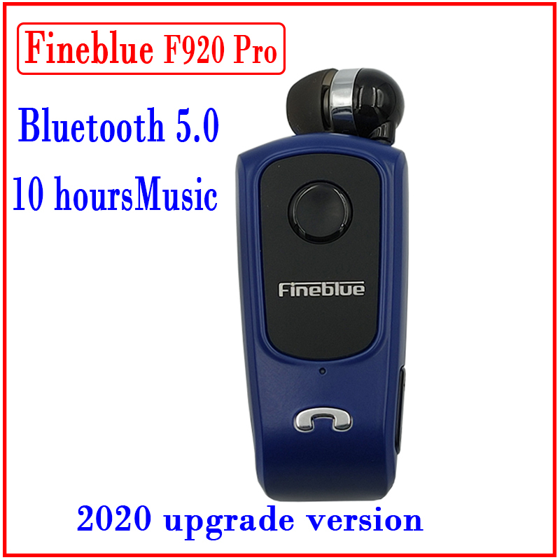 Fineblue F920 Pro BT5.0 Mini Wireless Retractable Portable Bluetooth Headset Calls Remind Vibration Sport Running Earphone-image-725594772